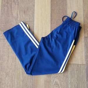 Adidas Athletic Pants Blue/Orange S/8 Track Pants